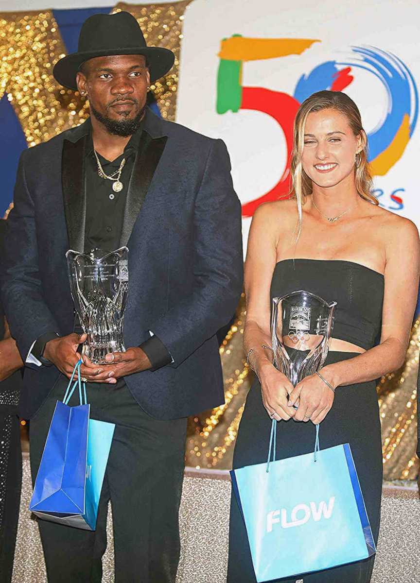 Hurdler, surfer top Barbados athletes