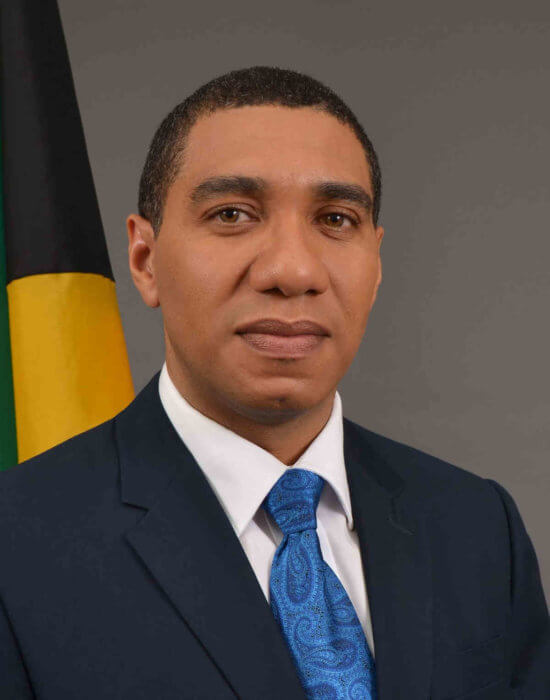 Prime Minister of Jamaica, Andrew Holness.
