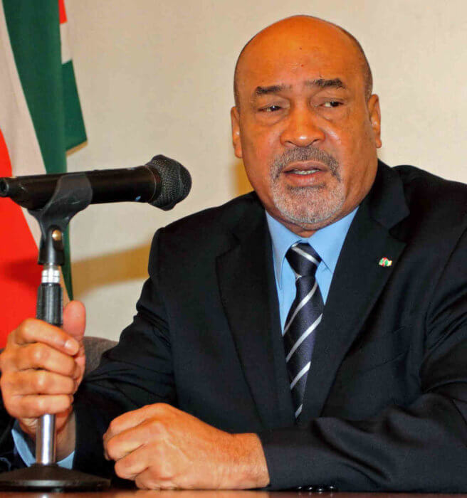 Former President of Suriname, Desi Bouterse.