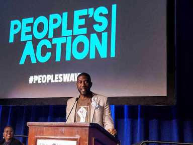 Williams delivers fiery address on activism