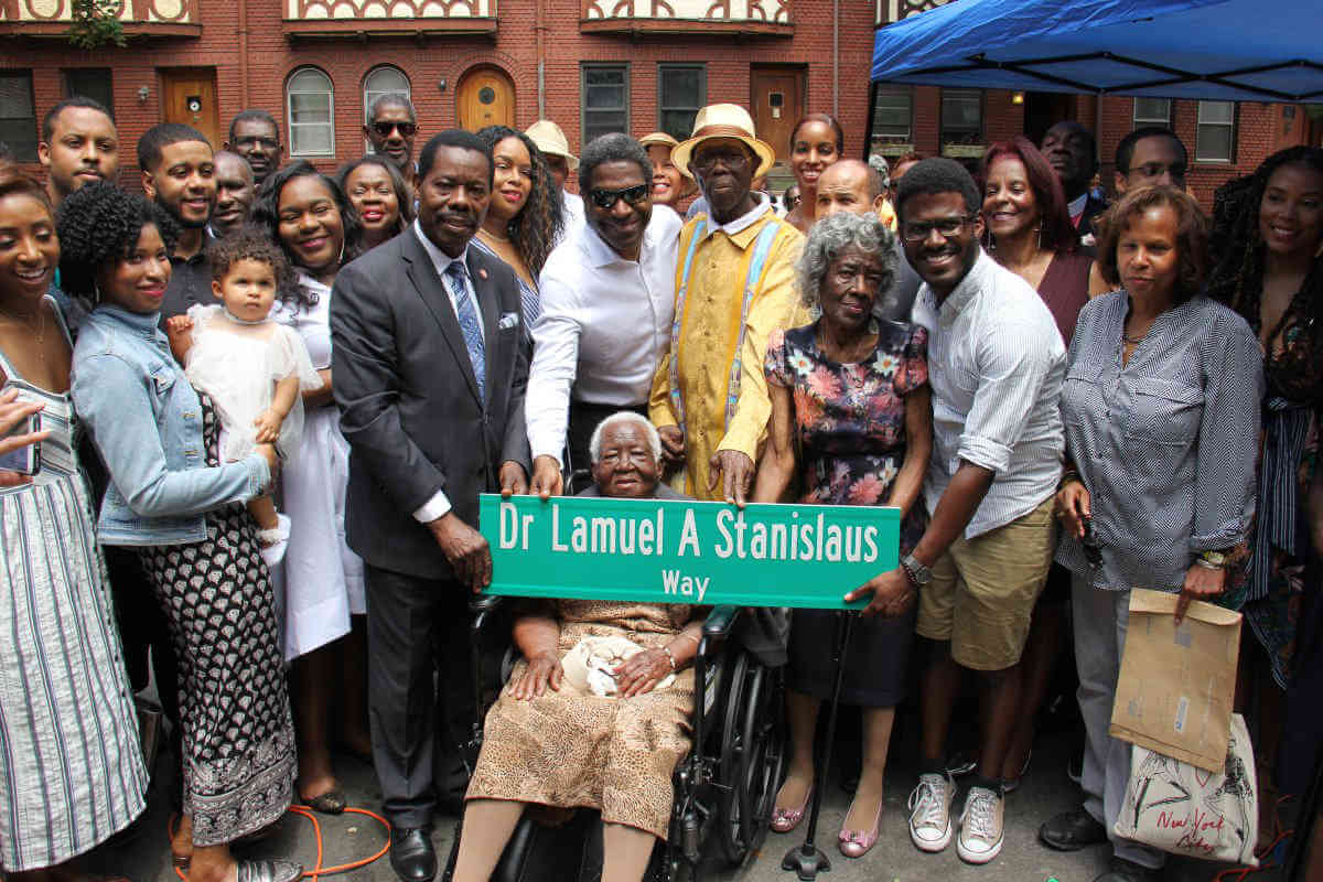 Brooklyn street renamed in honor of late Grenadian envoy Dr. Lamuel Stanislaus|Brooklyn street renamed in honor of late Grenadian envoy Dr. Lamuel Stanislaus