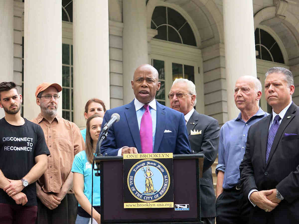 Borough President Adams calls for meditation training for cops following string of suicides
