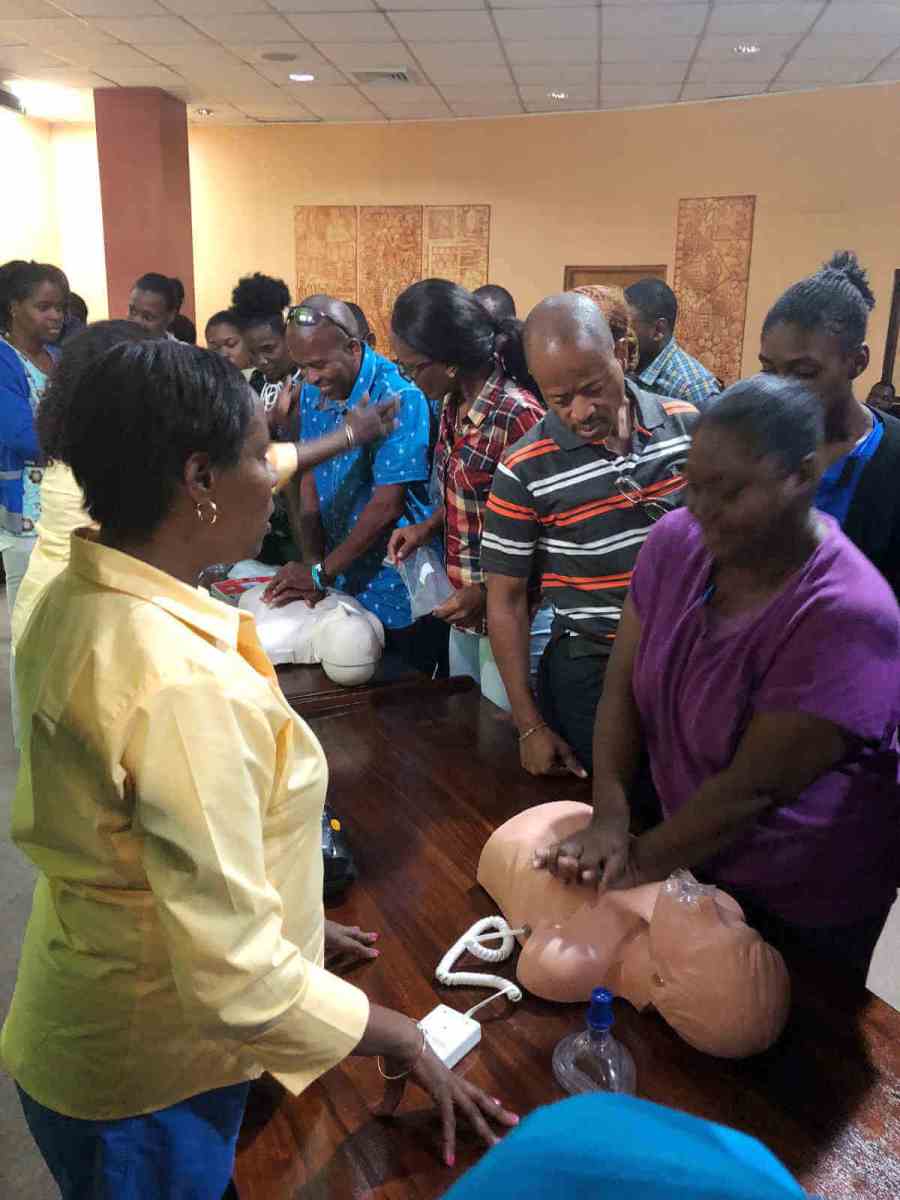 Team Jamaica Bickle provides defibrillators to Jamaican schools