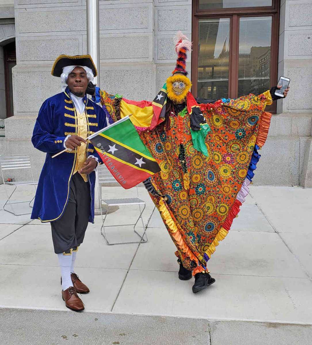 Historic St. Kitts-Nevis flag-raising ceremony at Philadelphia City Hall|Historic St. Kitts-Nevis flag-raising ceremony at Philadelphia City Hall|Historic St. Kitts-Nevis flag-raising ceremony at Philadelphia City Hall|Historic St. Kitts-Nevis flag-raising ceremony at Philadelphia City Hall
