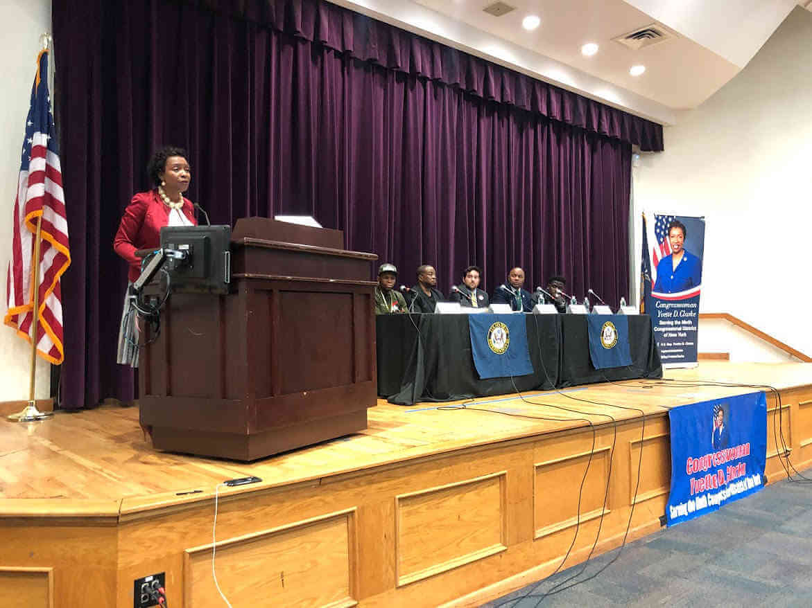 Clarke promotes voting rights for formerly incarcerated, paroled NYS residents