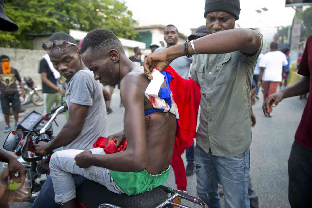 At least 4 wounded by gunshots during protest in Haiti|At least 4 wounded by gunshots during protest in Haiti