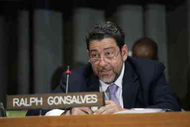 St. Vincent and the Grenadines Prime Minister, Dr. Ralph E. Gonsalves.