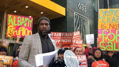 Williams, advocates call for fair election financing