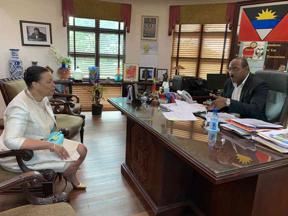 Antigua PM supports Baroness Scotland for second term as secretary general of the Commonwealth|Antigua PM supports Baroness Scotland for second term as secretary general of the Commonwealth