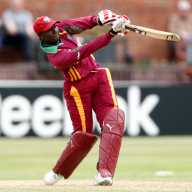 West Indies' Stafanie Taylor in action batting against New Zealand in the ICC Women's World Twenty20 2009 Group A match.