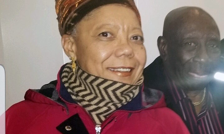 Sonia Chin and Gil Bailey at Schomburg Library in Harlem.  Sonia Chin