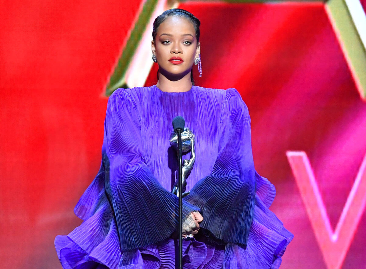 Rihanna accepts the President's Award at the NAACP 51st Image Awards at the Pasadena Civic Auditorium on Saturday, Feb. 22, 2020 in Pasadena, CA.