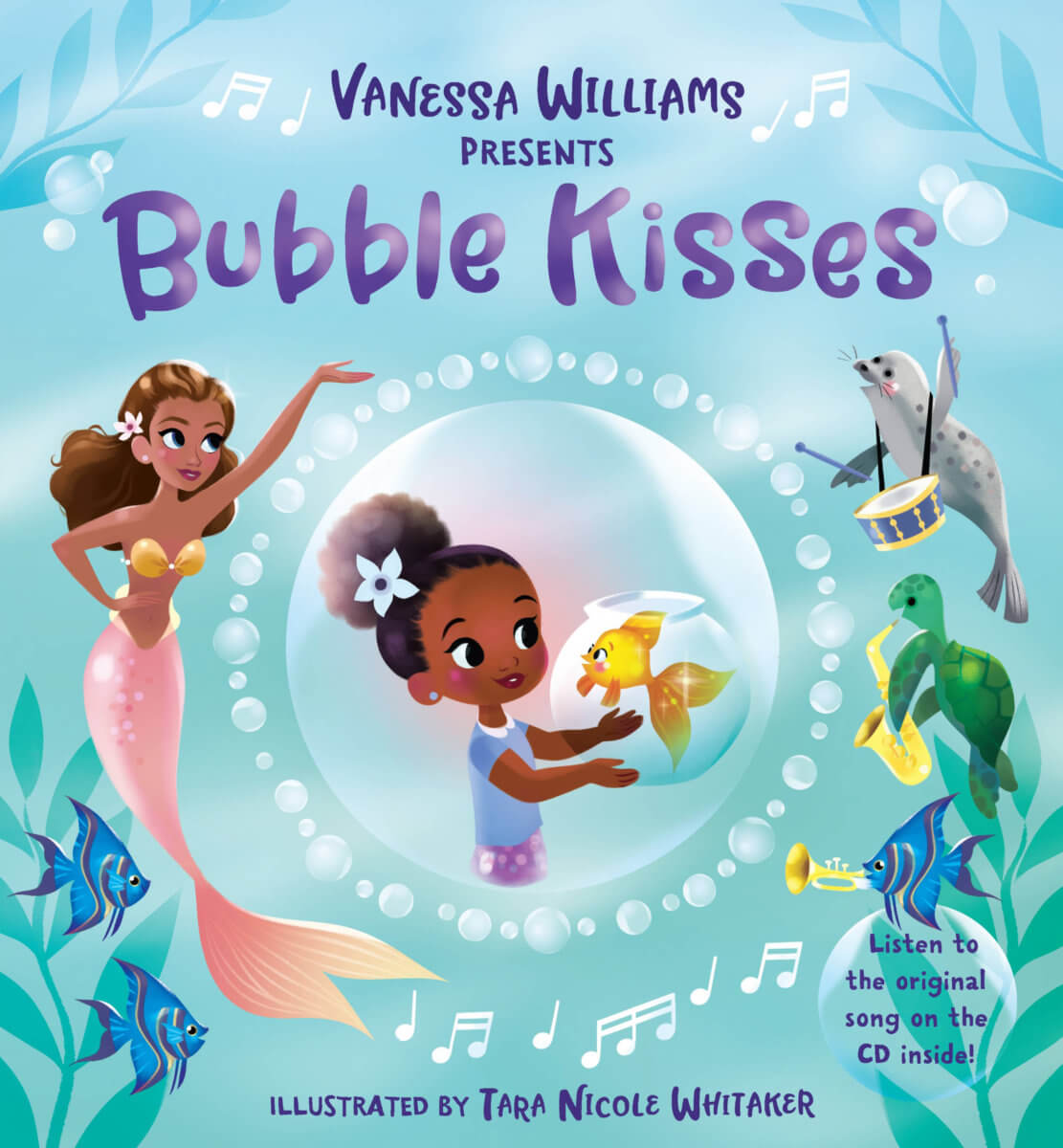 Book cover of “Vanessa Williams Presents Bubble Kisses” by Vanessa Williams.