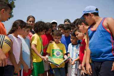 An image from the film “MaradonaÕs Leg,” directed by Firas Khoury.