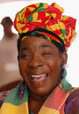 Rita Marley, the wife of musician Bob Marley.