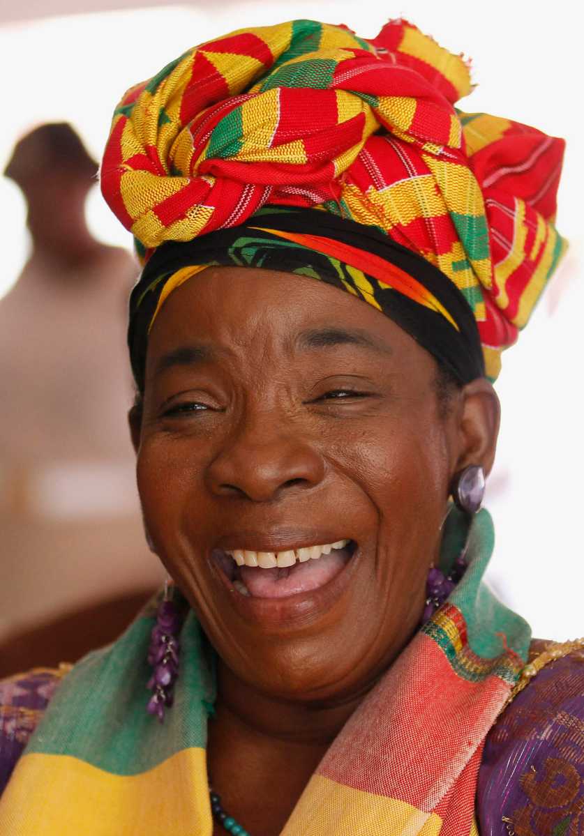 Rita Marley, the wife of musician Bob Marley.
