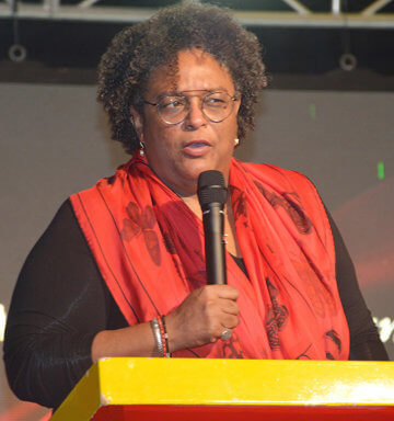 Barbados’ Prime Minister, Mia Mottley.  Photo by George Alleyne