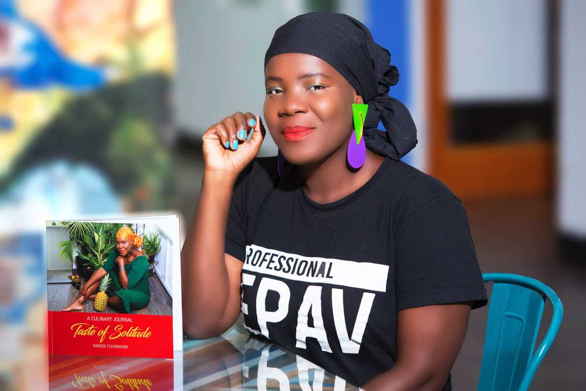Author of “Taste of Solitude” cookbook, Nadege Fleurimond.
