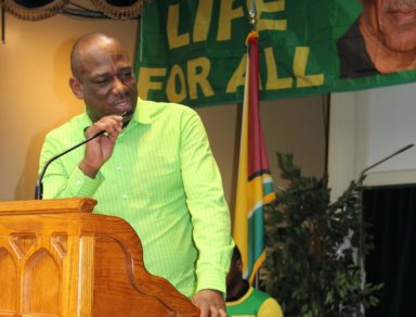 Rickford Burke, president of the Brooklyn-based Caribbean Guyana Institute for Democracy (CGID).