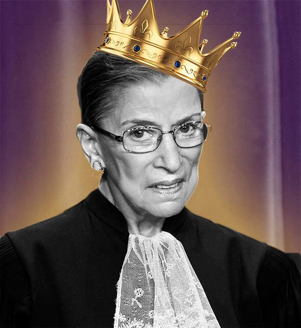 U.S. Supreme Court Justice Ruth Bader Ginsburg poses for an official photograph with the other Justices at the Supreme Court in Washington