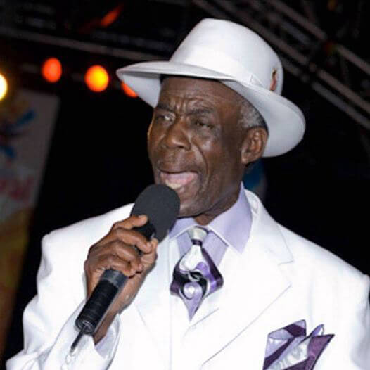 The late Antiguan Calypso King, the Mighty Swallow.  ABS TV/Radio