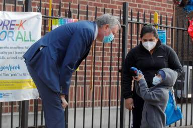New York City pre-school students began in-person school following the outbreak of the coronavirus disease (COVID-19) in New York City