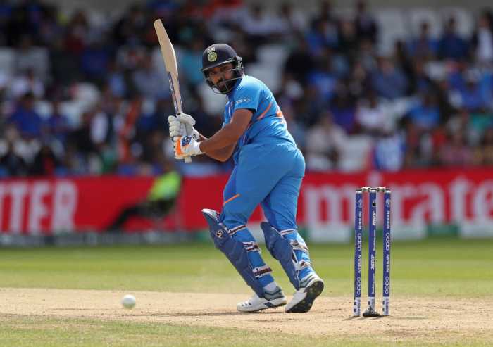 India's Rohit Sharma in action against Sri Lanka in Headingley, Leeds, Britain on July 6, 2019.