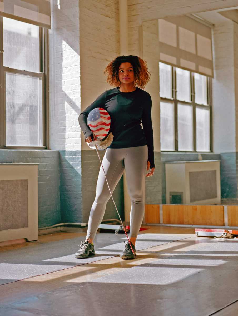Vincentian American Fencing Olympian, Nzingha Prescod.  Emma Trim