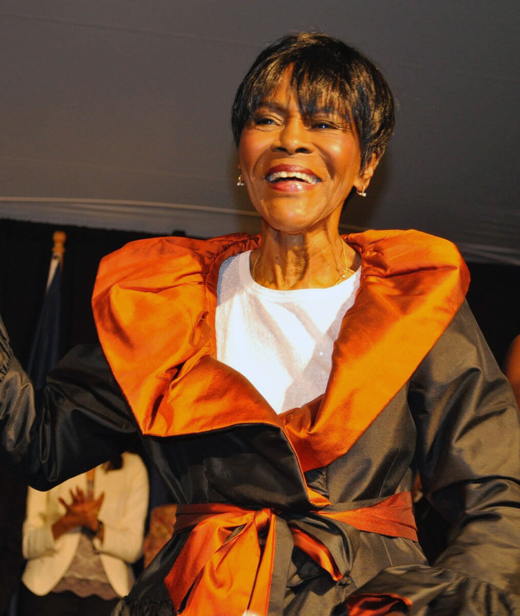 Cicely Tyson, enjoying the spotlight at Gracie Mansion, during the celebration of the 50th Anniversary of the West Indian American Carnival, at Gracie Mansion in 2017.