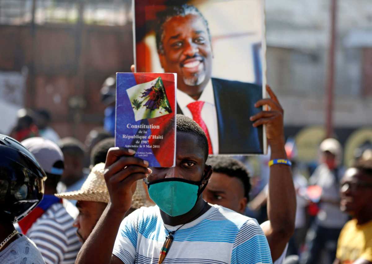 Barricades burn in Haiti in protest against President Jovenel Moise