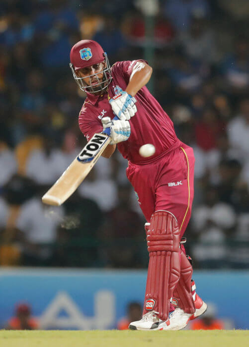 West Indies' batsman Lendl Simmons