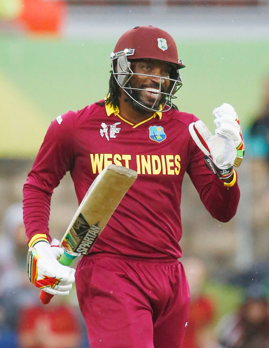 West Indies batsman Chris Gayle.