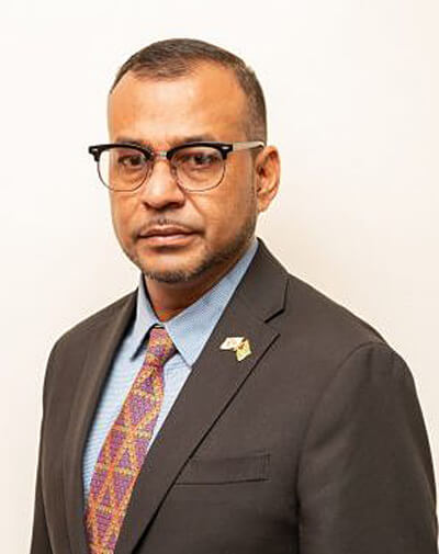 Guyana’s Foreign Secretary, Robert M. Persaud.   www.minfor.gov.gy