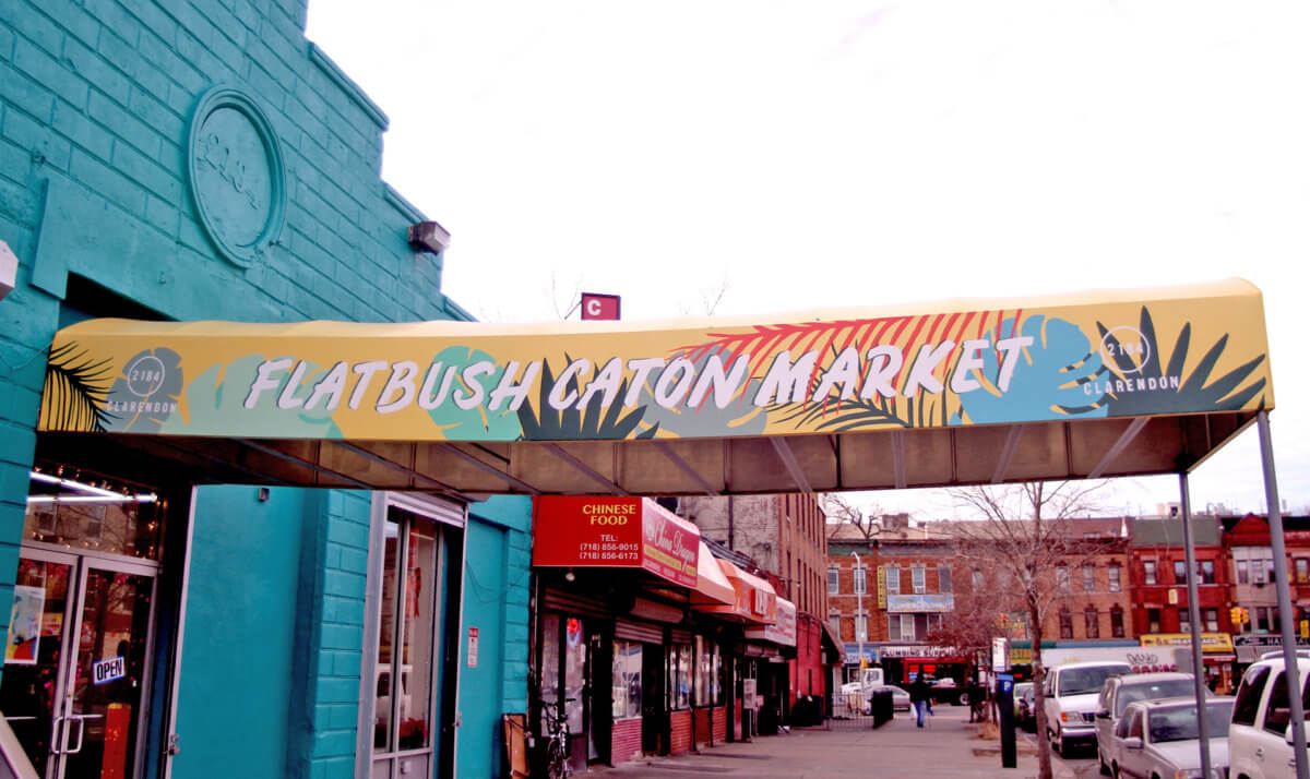 Flatbush Caton Market on Clarendon Road in Flatbush, Brooklyn. Kate Nielsen