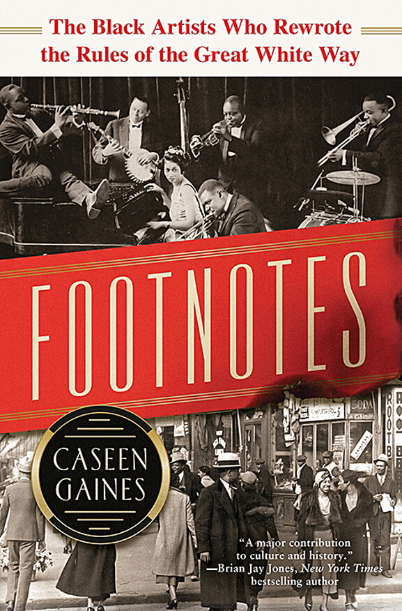 Book cover of “Footnotes” by Caseen Gaines.