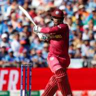 West Indies' Shimron Hetmyer in action against India at the Old Trafford, Manchester, Britain, June 27, 2019.