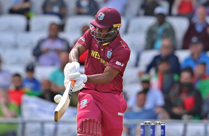 West Indies' Evin Lewi