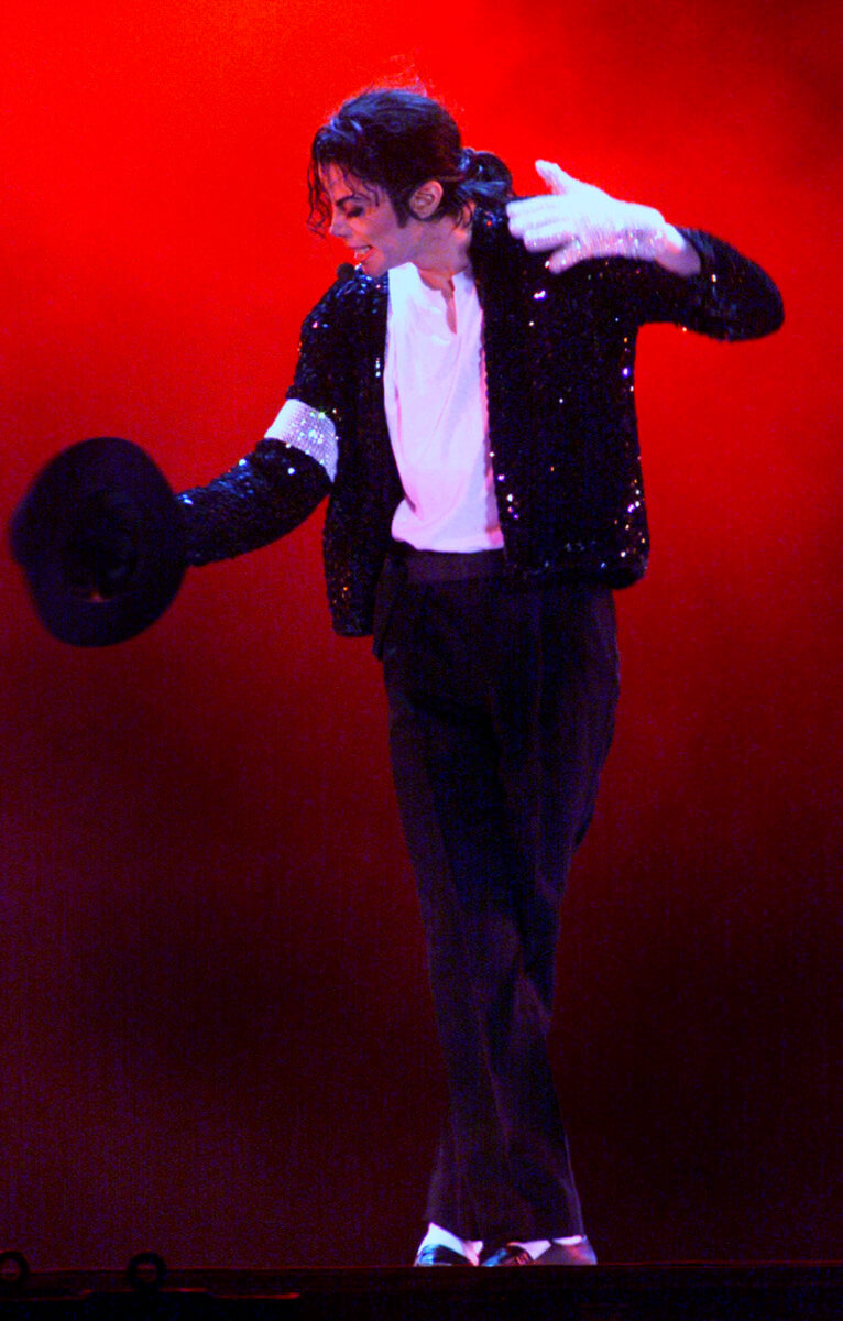 File photo of Michael Jackson performing in Munich