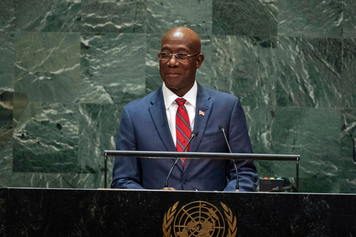 Trinidad and Tobago's Prime Minister Keith Rowley.