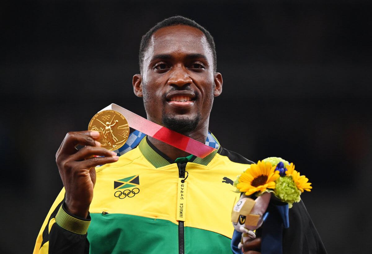 Athletics – Men’s 110m Hurdles – Medal Ceremony