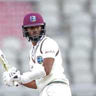 West Indies' Kraigg Brathwaite, as play resumes against in England in Second Test behind closed doors following the outbreak of the coronavirus disease (COVID-19).