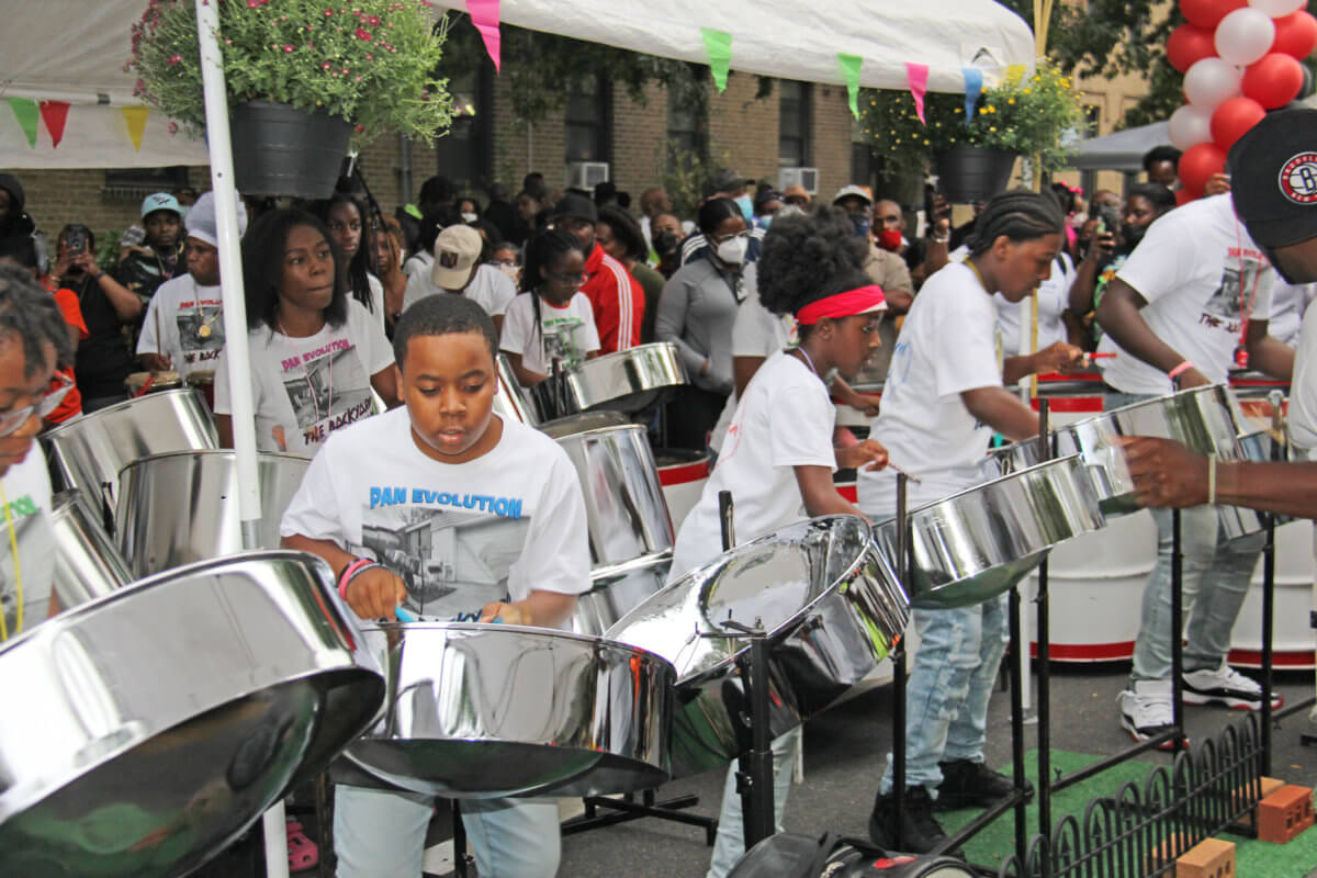 Winner Pan Evolution Steel Orchestra (PESO) in action.  Photo by Nelson A. King