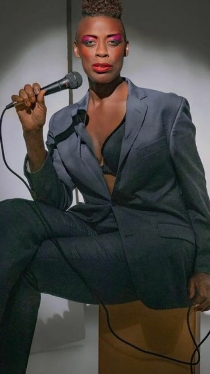 Aixa Kendrick portrays Jamaican actress Grace Jones.