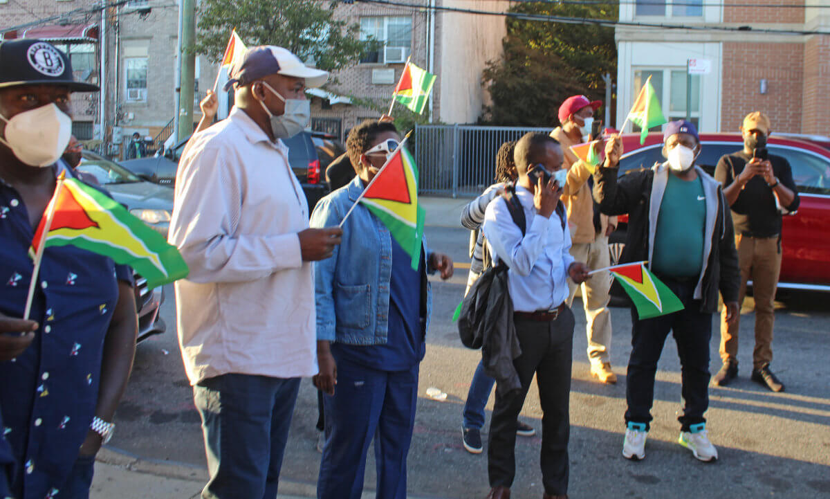 guyana-pm-ignores-protesters-2021-10-15-tc-cl01