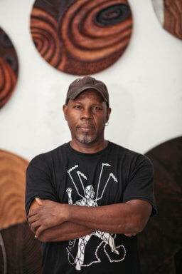 Bahamaian artist, John Beadle. Artist and TERN Gallery