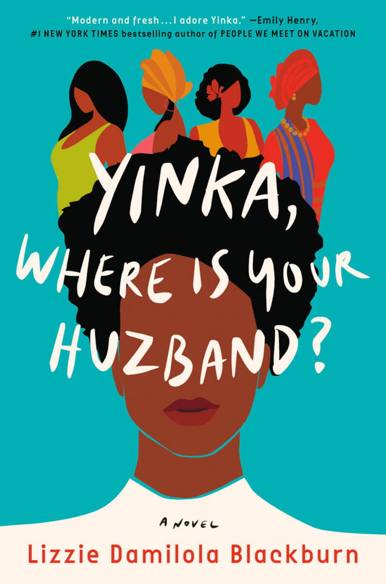 Book cover of “Yinka, Where Is Your Huzband?” by Lizzie Damilola Blackburn.