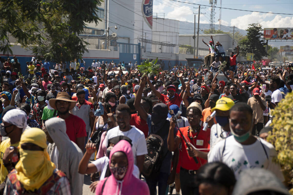 Haiti Worker Protest