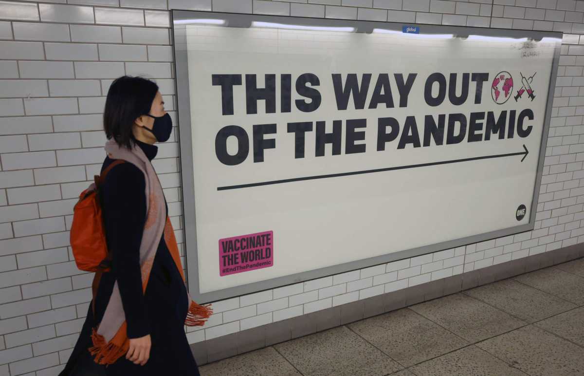 Coronavirus posters in London