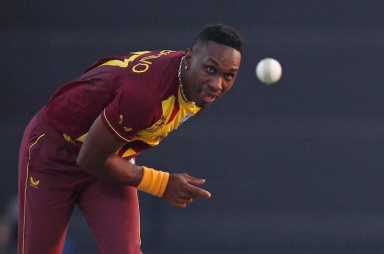 West Indies' Dwayne Bravo in action.
