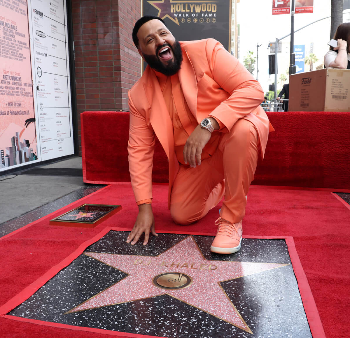 DJ Khaled unveils his star on the Hollywood Walk of Fame in Los Angeles